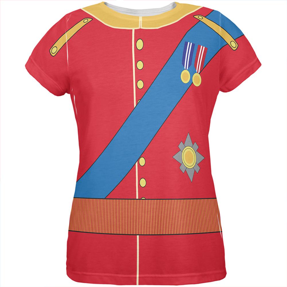 Halloween Costume Prince Charming William Costume All Over Womens T Shirt Women's T-Shirts Old Glory LG Multi 