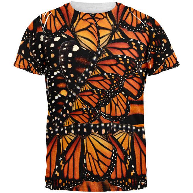 Halloween Costume Monarch Butterfly Costume All Over Mens T Shirt Men's T-Shirts Old Glory 2XL Multi 