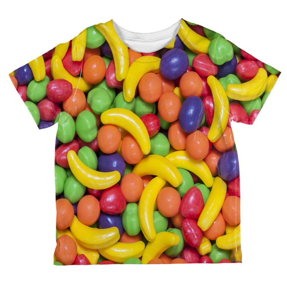 Halloween Fruit Candy All Over Toddler T Shirt Toddler T-Shirts Old Glory 2T Multi 