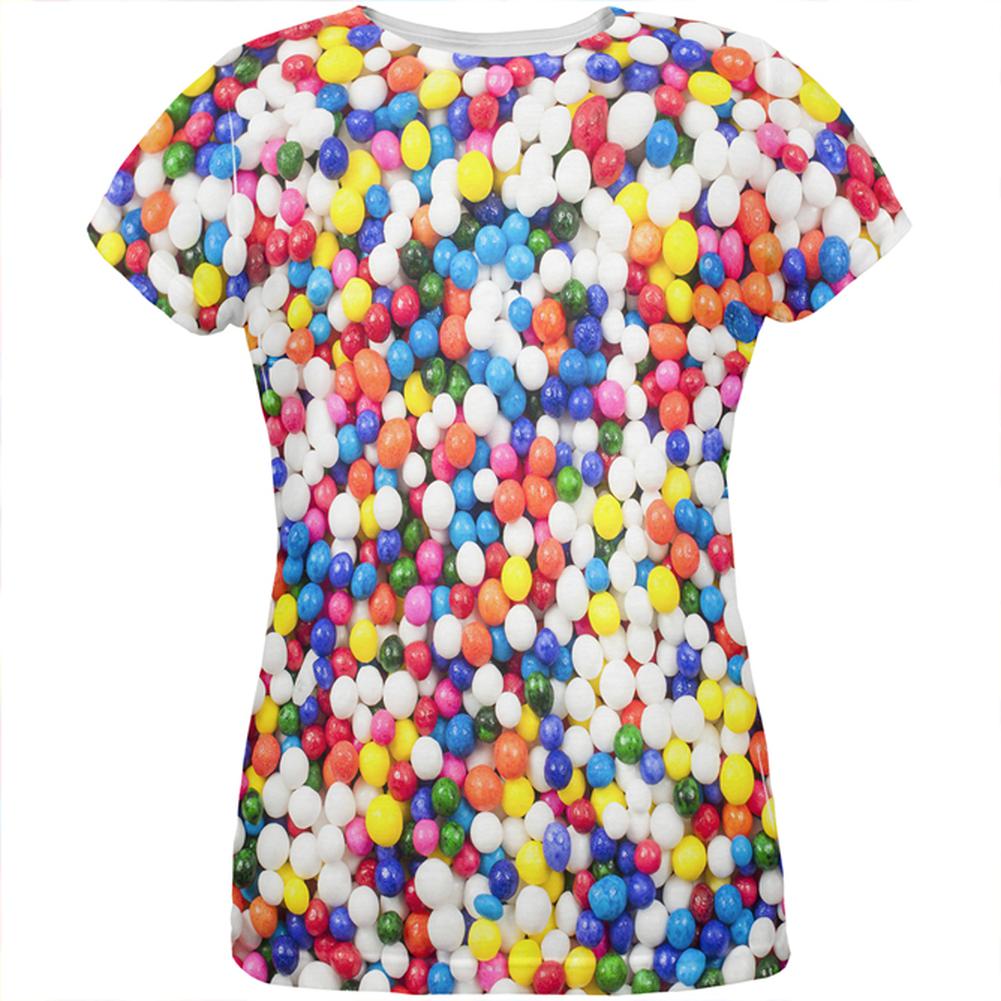 Halloween Sprinkles All Over Womens T Shirt Women's T-Shirts Old Glory LG Multi 