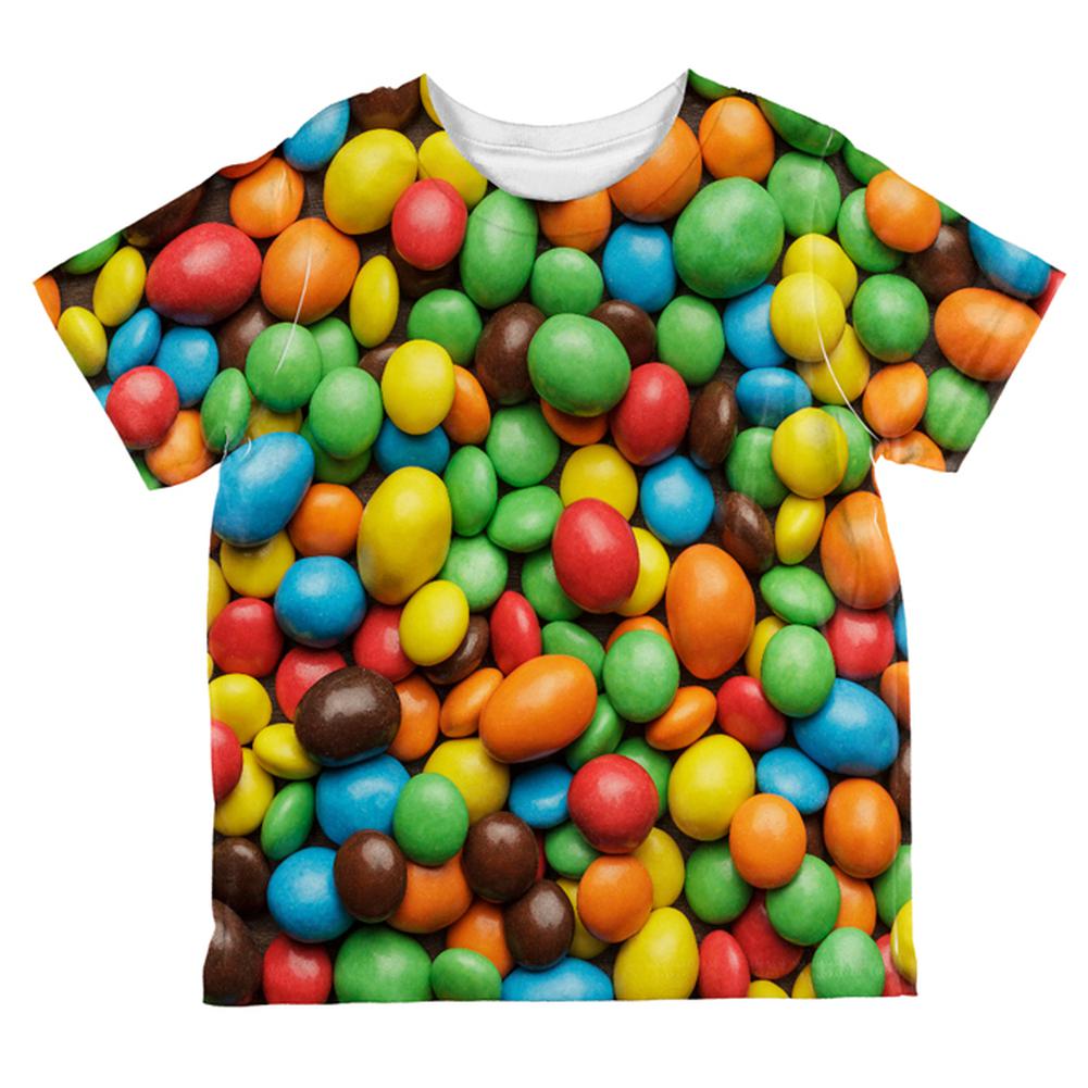 Halloween Candy Coated Chocolate All Over Toddler T Shirt Toddler T-Shirts Old Glory 2T Multi 