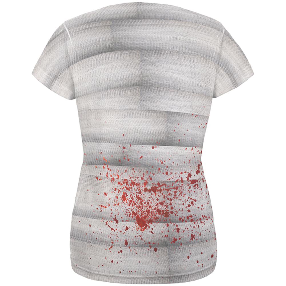 Halloween Bloody Mummy All Over Womens T Shirt Women's T-Shirts Old Glory   