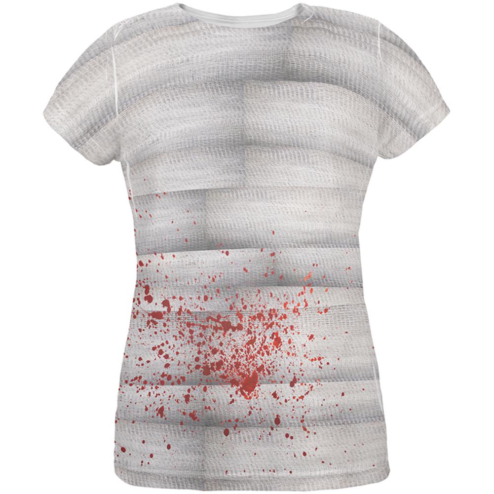 Halloween Bloody Mummy All Over Womens T Shirt Women's T-Shirts Old Glory 2XL Multi 