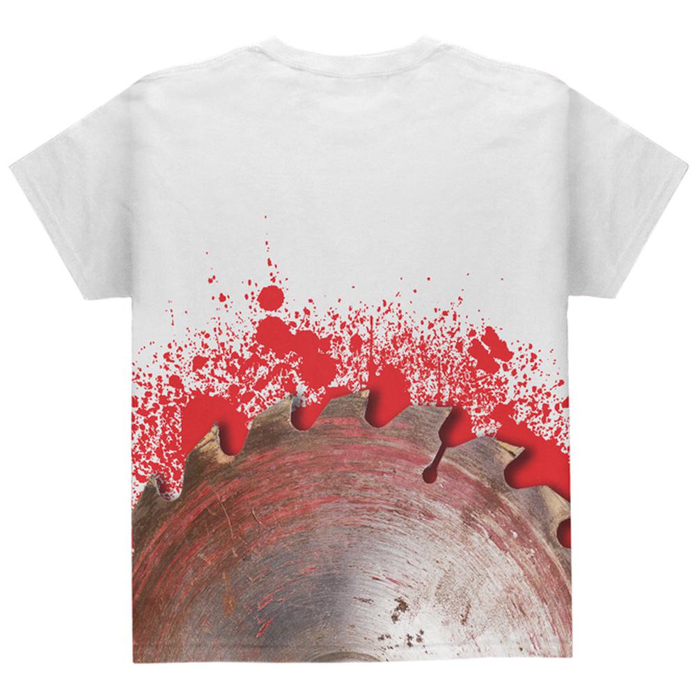 Halloween Bloody Saw Blade Massacre All Over Youth T Shirt Youth T-Shirts Old Glory   