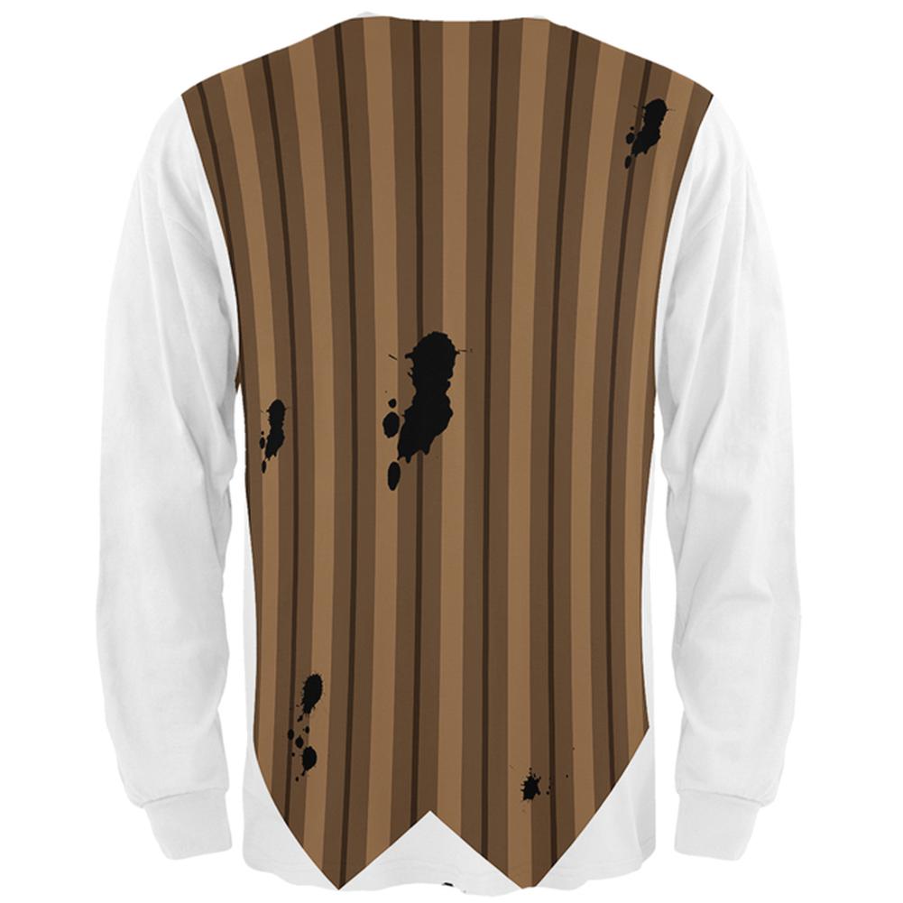 Halloween Costume Steam Punk Engineer Costume All Over Mens Long Sleeve T Shirt Men's Long Sleeves Old Glory   