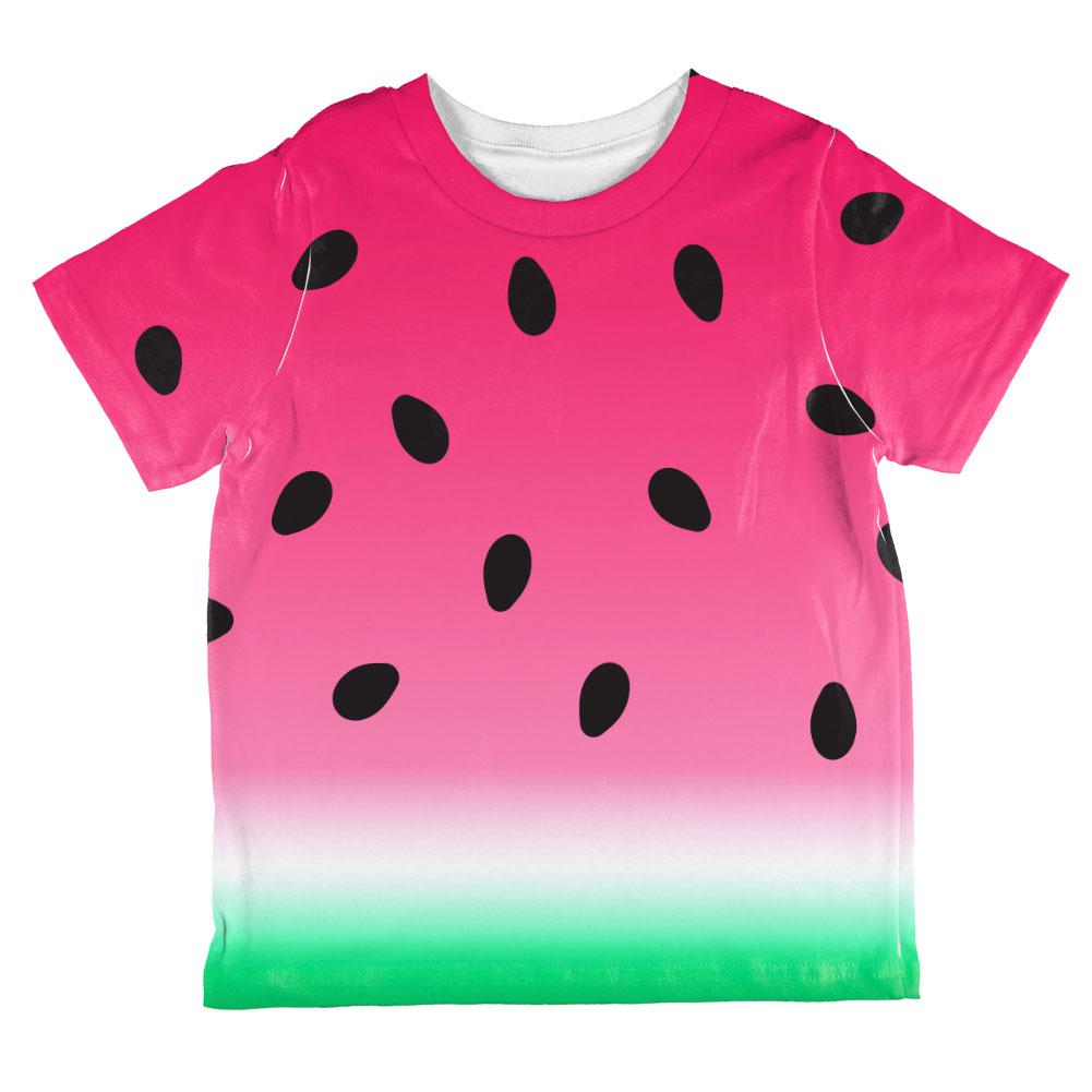 Summer Sun Watermelon Ombre Costume All Over Toddler T Shirt Toddler T-Shirts Old Glory 2T Multi 