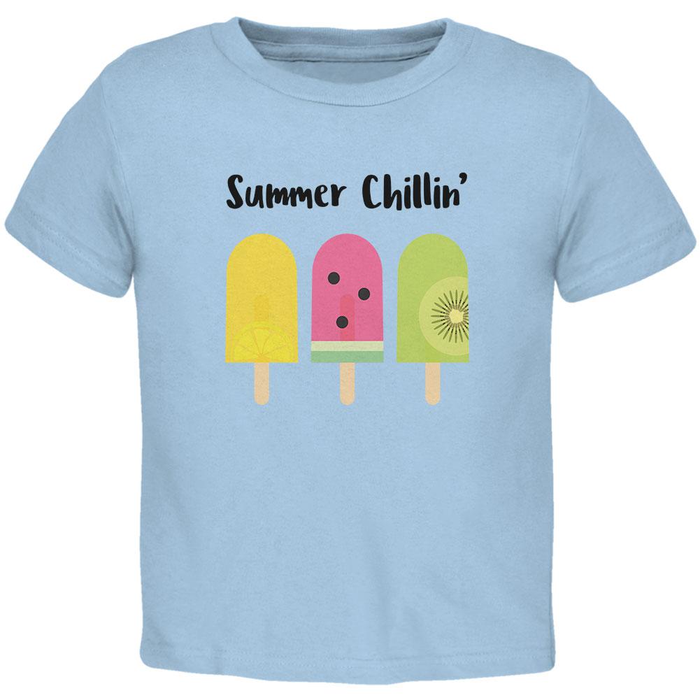 Summer Sun Ice Pop Summer Chillin Toddler T Shirt Toddler T-Shirts Old Glory 2T Blue 