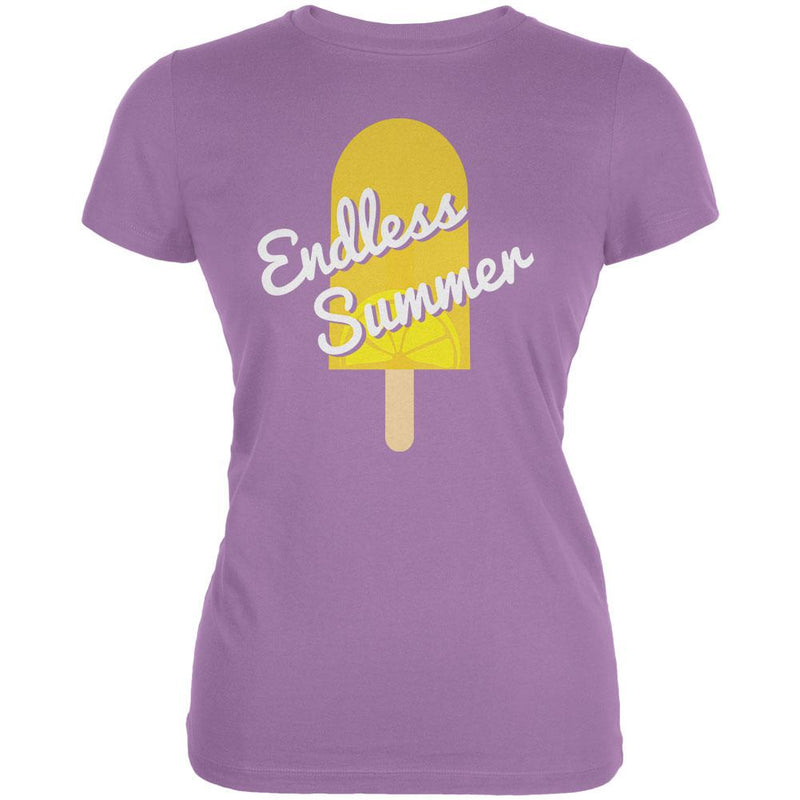 Summer Sun Ice Pop Endless Summer Juniors Soft T Shirt Juniors T-Shirts Old Glory LG Purple 