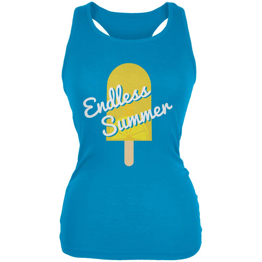 Summer Sun Ice Pop Endless Summer Juniors Soft Tank Top Juniors Tank Tops Old Glory 2XL Blue 