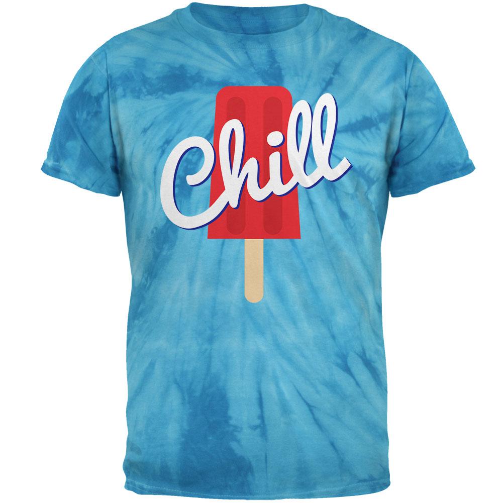 Summer Sun Ice Pop Chill Mens T Shirt Men's T-Shirts Old Glory 2XL Blue 