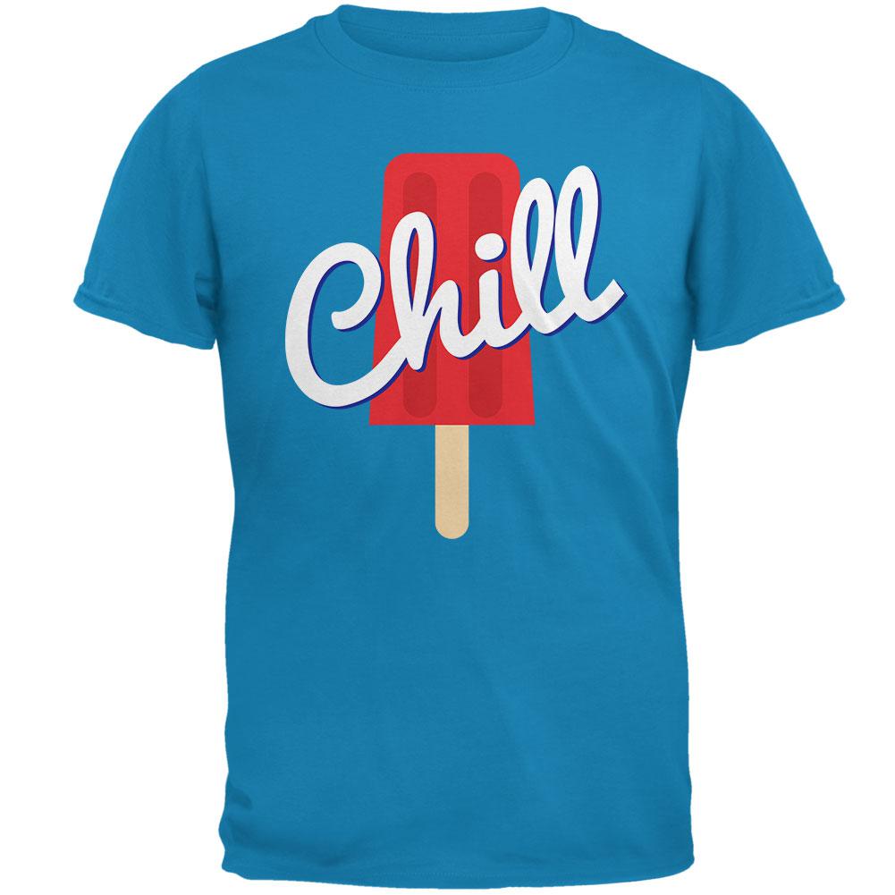 Summer Sun Ice Pop Chill Mens T Shirt Men's T-Shirts Old Glory 2XL Sapphire 