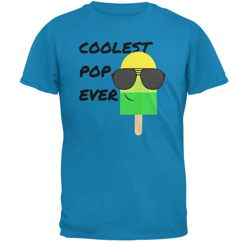 Father's Day Summer Sun Ice Pop Coolest Pop Ever Mens T Shirt Men's T-Shirts Old Glory 2XL Blue 