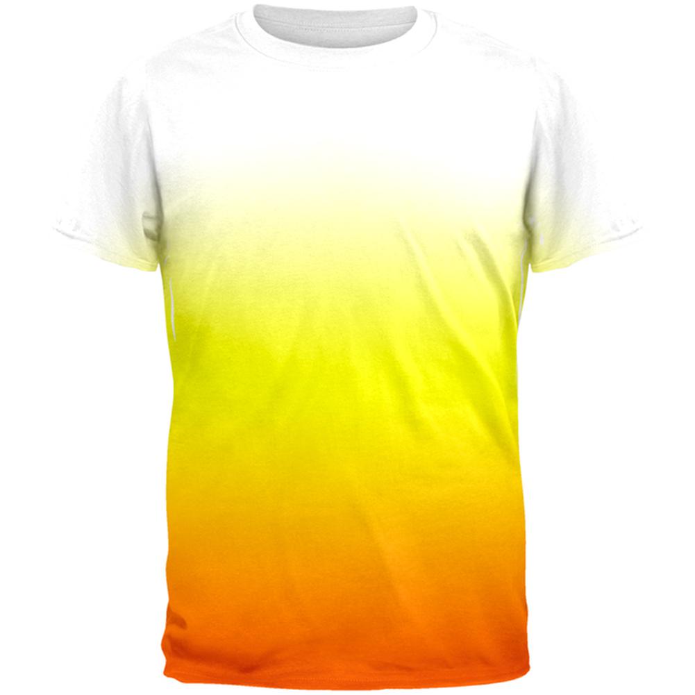 Halloween Candy Corn Ombre Costume All Over Mens T Shirt Men's T-Shirts Old Glory 2XL Multi 