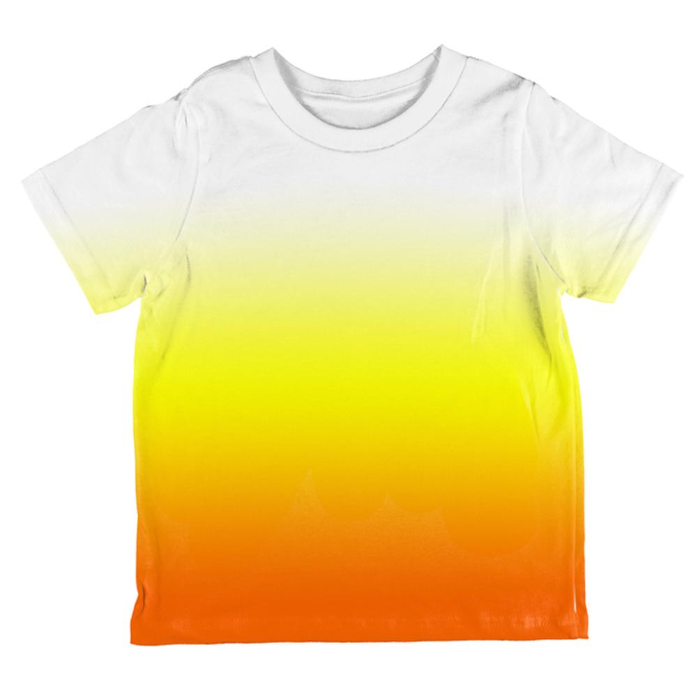 Halloween Candy Corn Ombre Costume All Over Toddler T Shirt Toddler T-Shirts Old Glory 2T Multi 