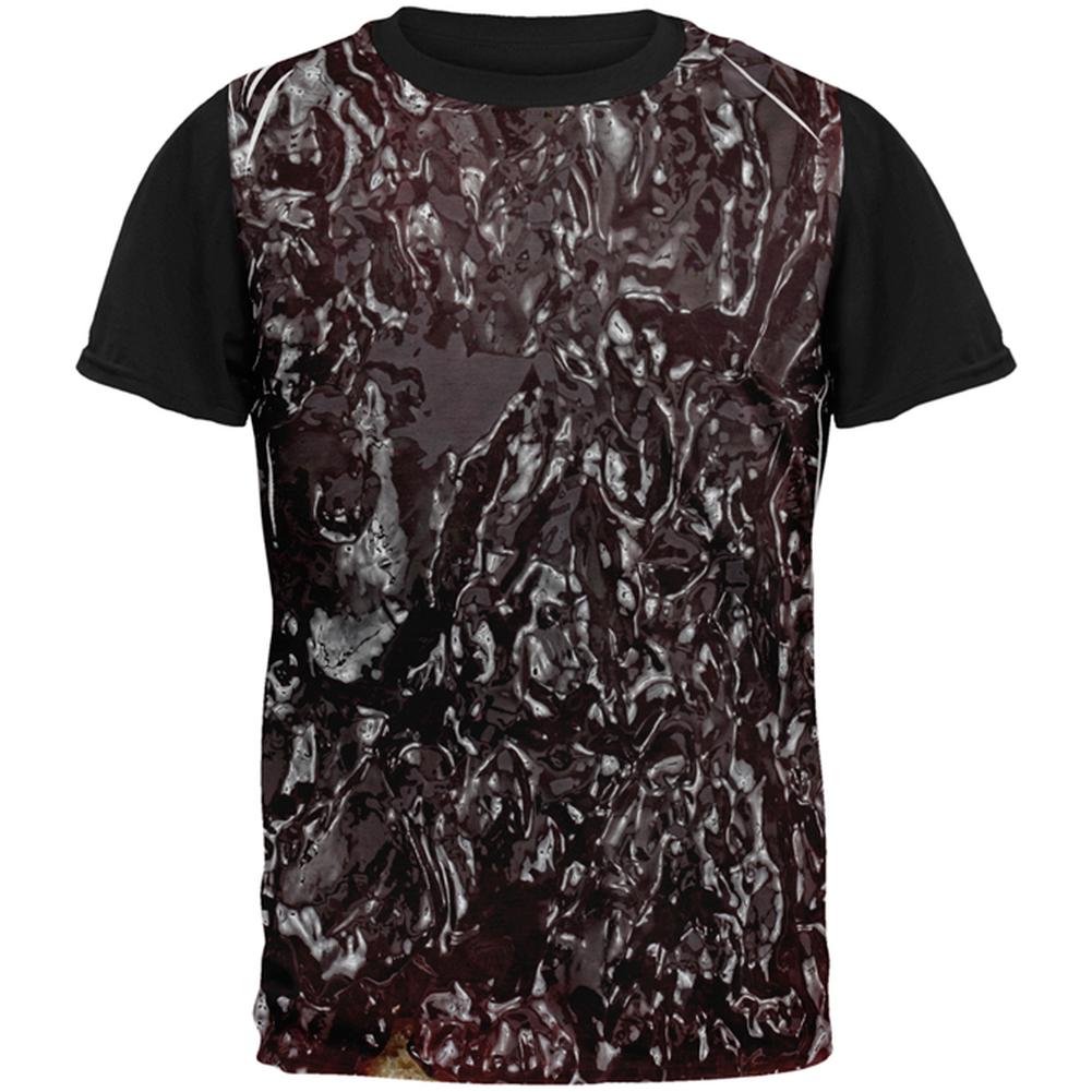 Halloween Jelly PB Costume All Over Mens Black Back T Shirt Men's T-Shirts Old Glory LG Multi 