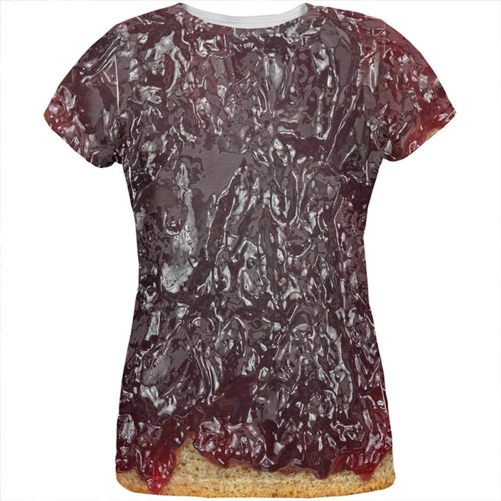 Halloween Jelly PB Costume All Over Womens T Shirt Women's T-Shirts Old Glory LG Multi 