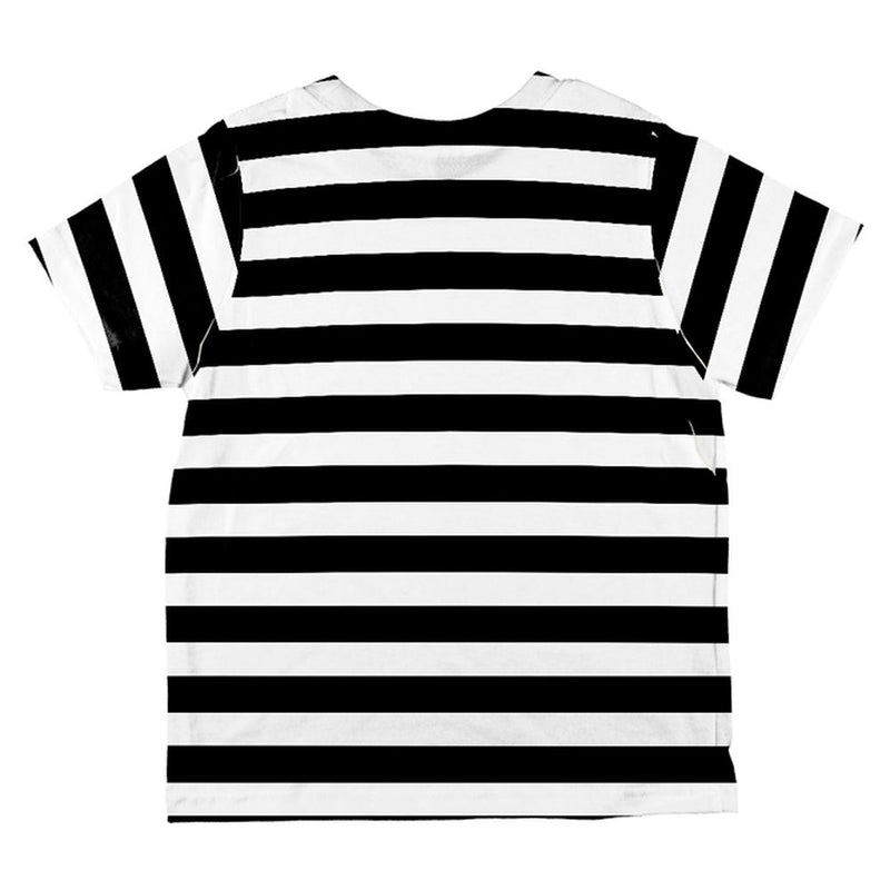 Halloween Prisoner Old Time Striped Costume All Over Toddler T Shirt Toddler T-Shirts Old Glory   