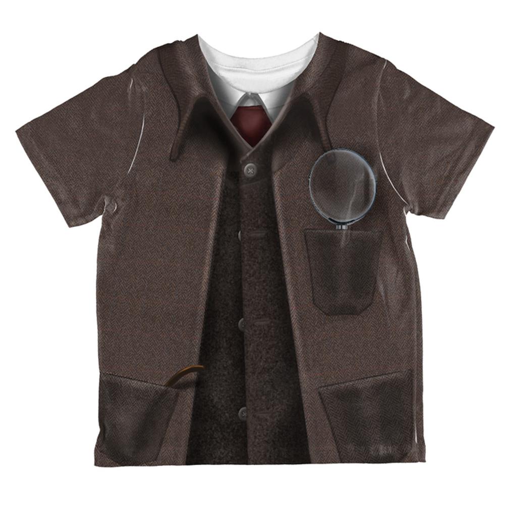 Halloween Sherlock Holmes Costume All Over Toddler T Shirt Toddler T-Shirts Old Glory 2T Multi 