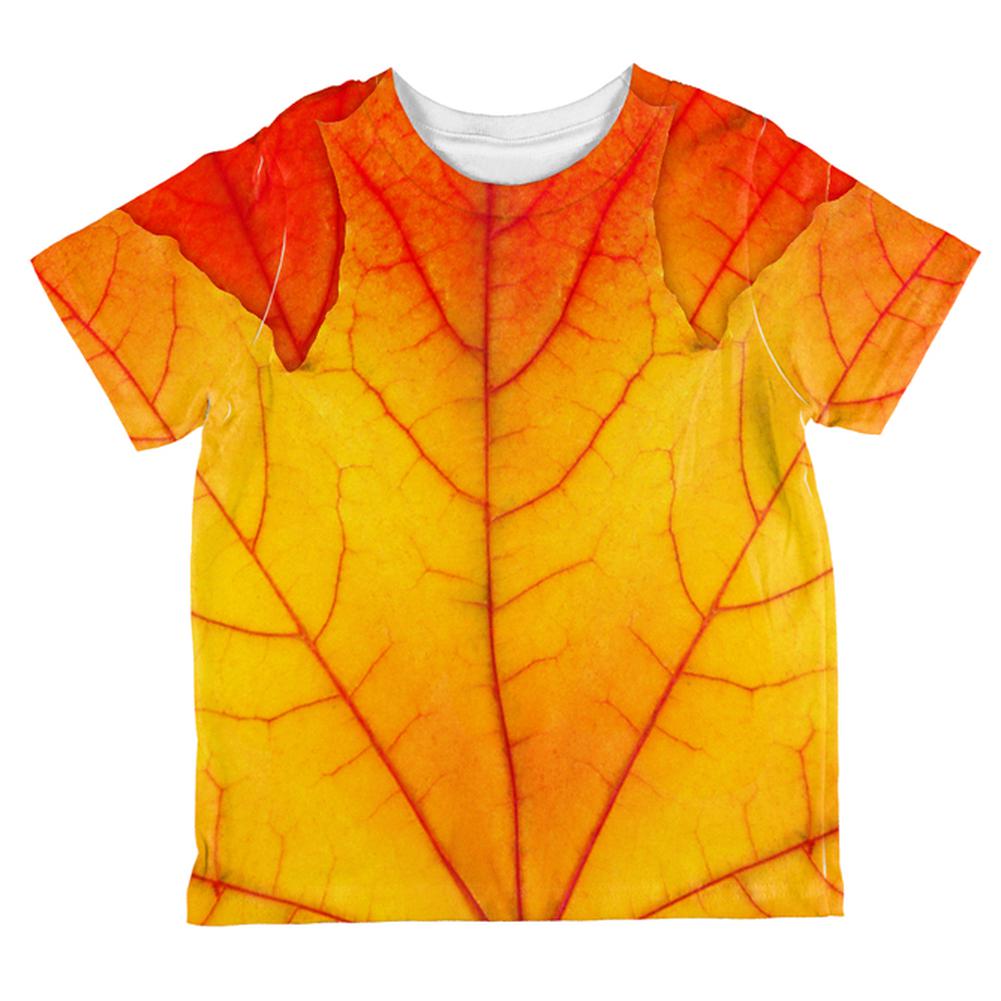 Halloween Autumn Fall Leaf Costume All Over Toddler T Shirt Toddler T-Shirts Old Glory 2T Multi 