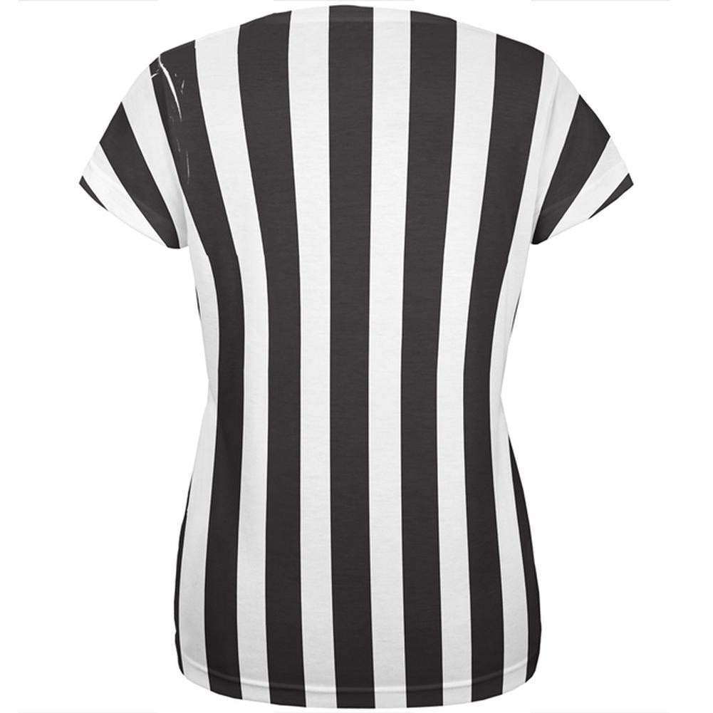 Halloween Referee Costume All Over Womens T Shirt Women's T-Shirts Old Glory   