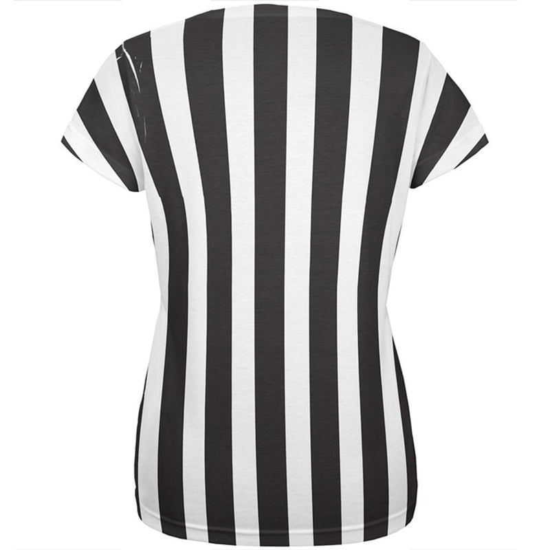 Halloween Referee Costume All Over Womens T Shirt Women's T-Shirts Old Glory   