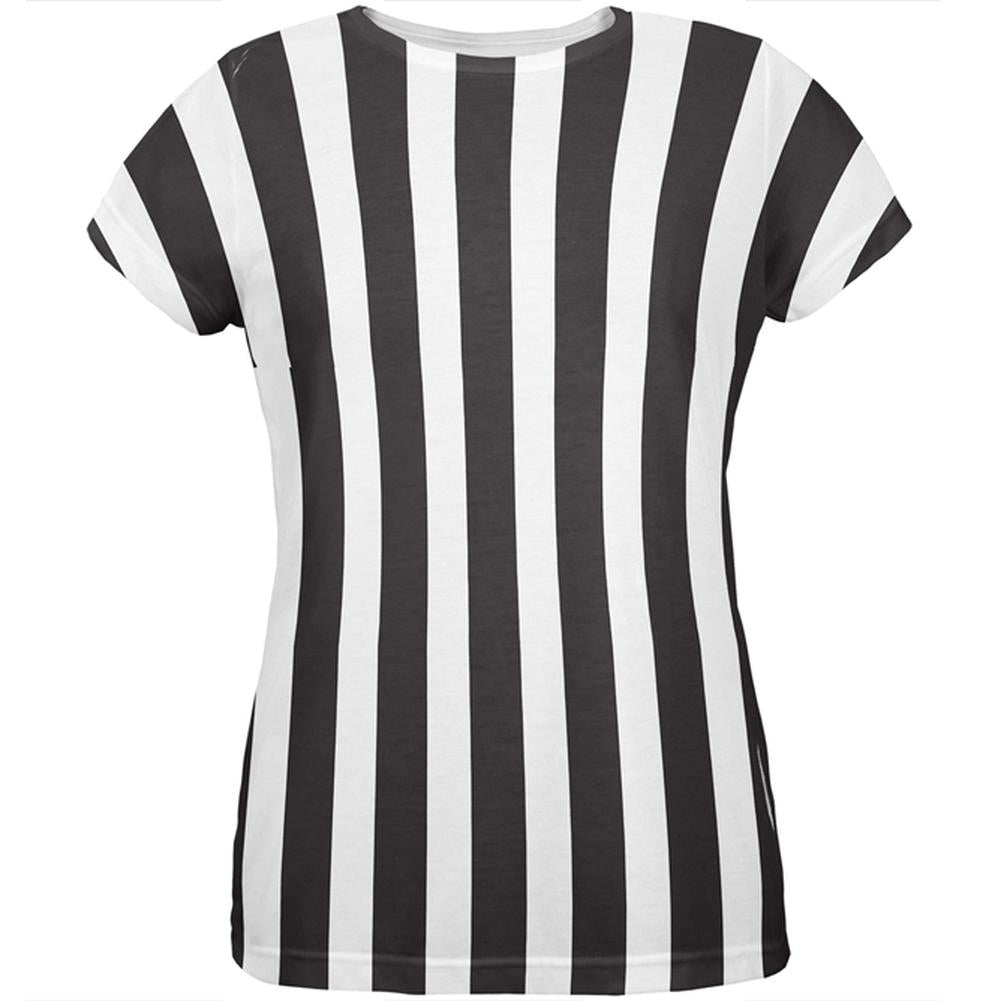 Halloween Referee Costume All Over Womens T Shirt Women's T-Shirts Old Glory LG Multi 