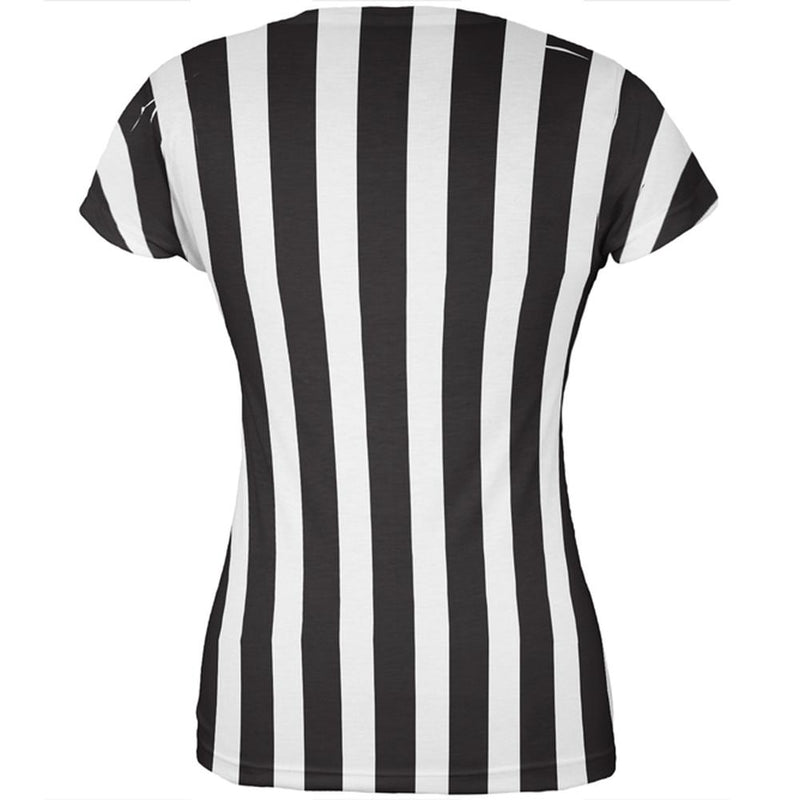 Halloween Referee Costume All Over Juniors T Shirt Juniors T-Shirts Old Glory   