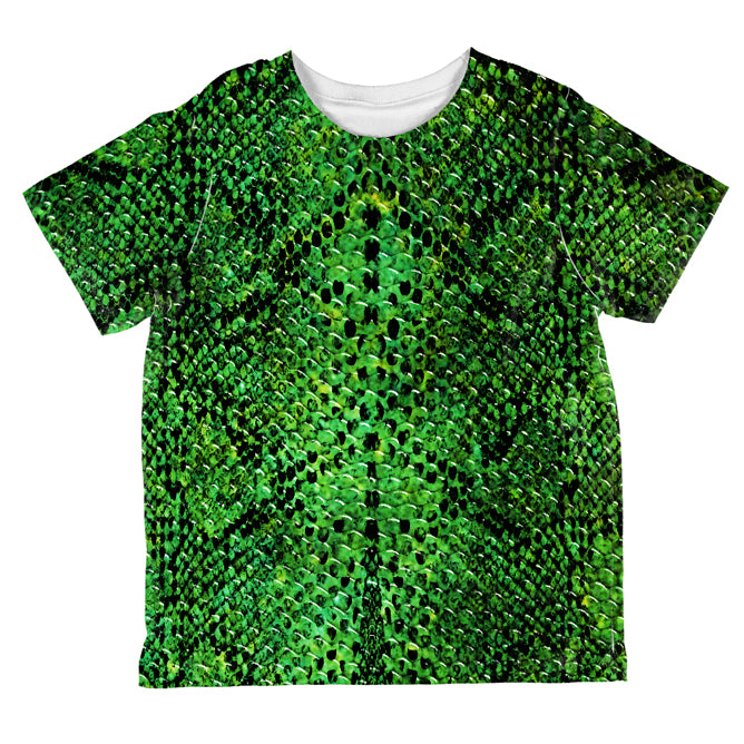 Halloween Green Snake Snakeskin Costume All Over Toddler T Shirt Toddler T-Shirts Old Glory 2T Multi 