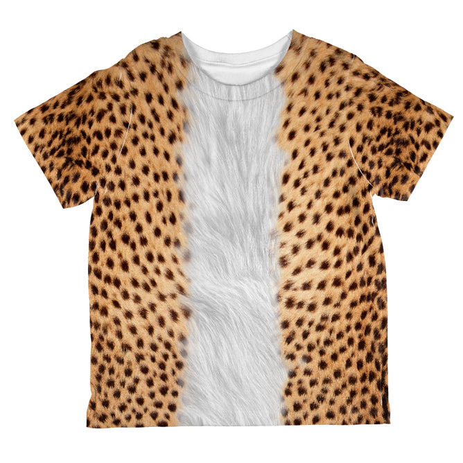 Halloween Cheetah Costume All Over Toddler T Shirt Toddler T-Shirts Old Glory 2T Multicolored 