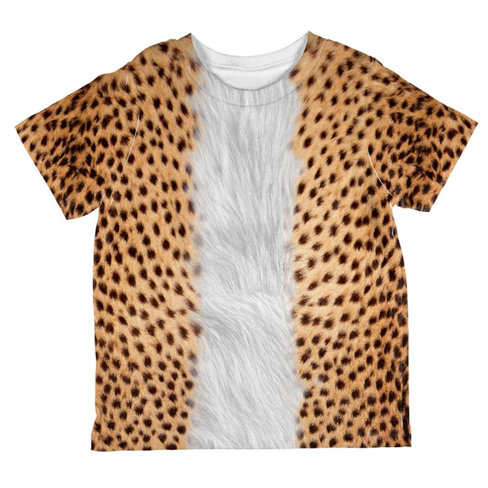 Halloween Cheetah Costume All Over Toddler T Shirt Toddler T-Shirts Old Glory 6T Multi 