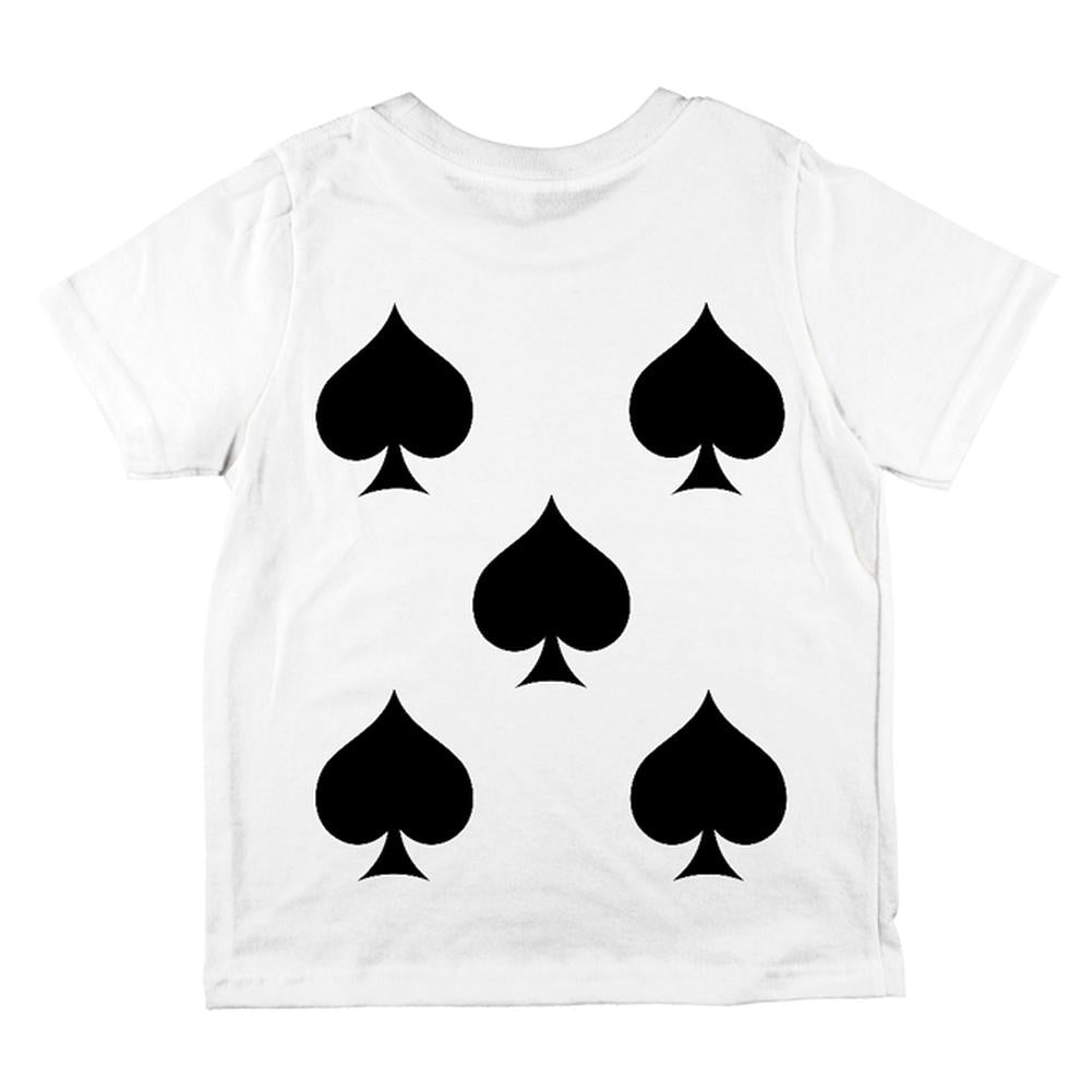 Halloween Five of Spades Card Soldier Costume All Over Toddler T Shirt Toddler T-Shirts Old Glory   