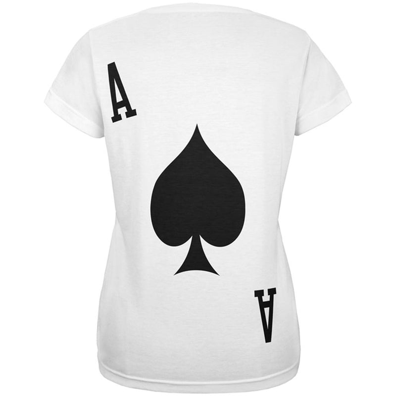 Halloween Ace of Spades Card Soldier Costume All Over Womens T Shirt Women's T-Shirts Old Glory   