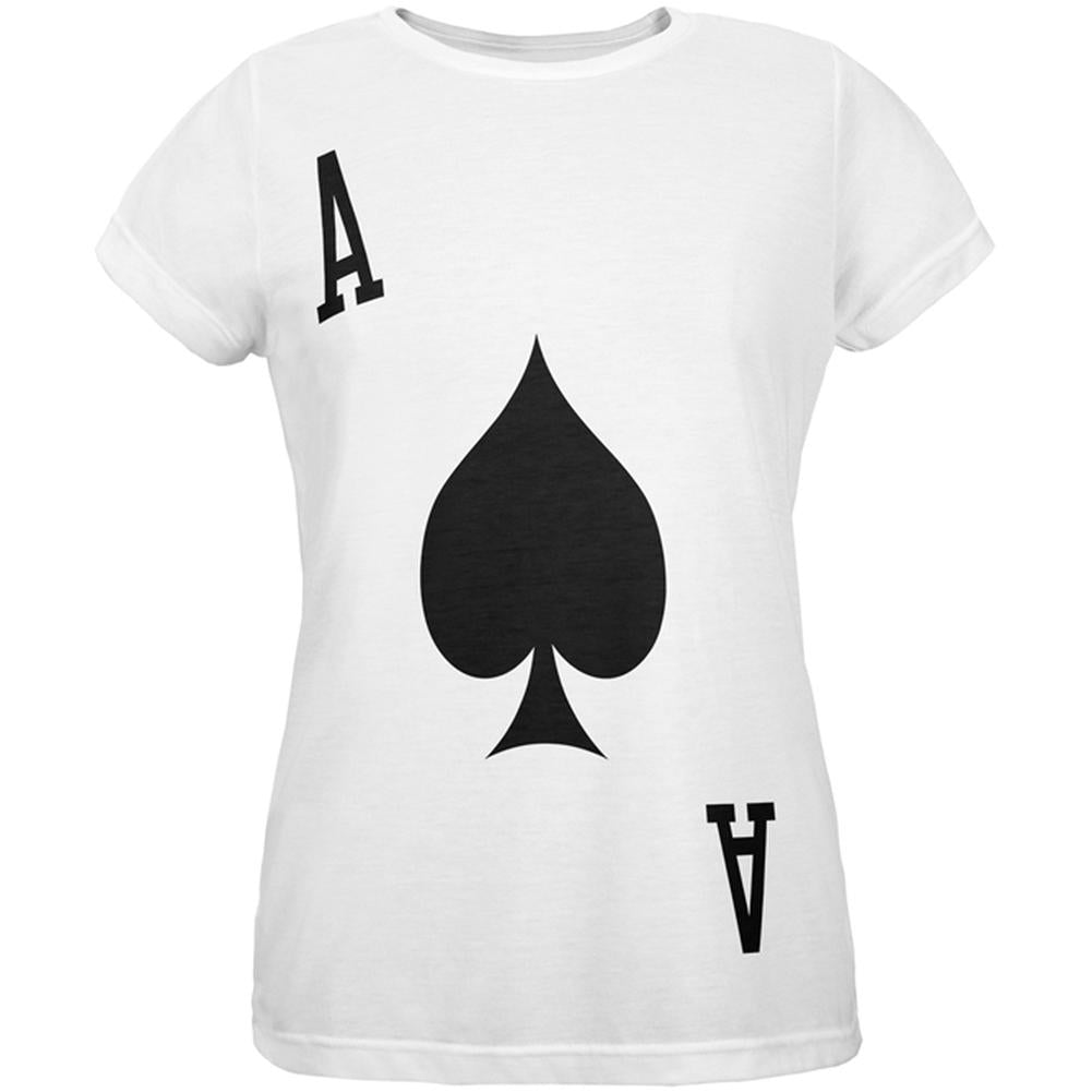 Halloween Ace of Spades Card Soldier Costume All Over Womens T Shirt Women's T-Shirts Old Glory 2XL Multi 