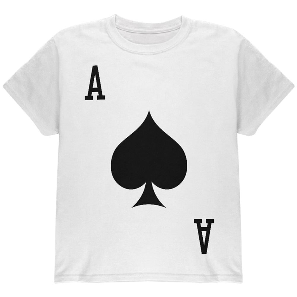 Halloween Ace of Spades Card Soldier Costume All Over Youth T Shirt Youth T-Shirts Old Glory LG Multi 