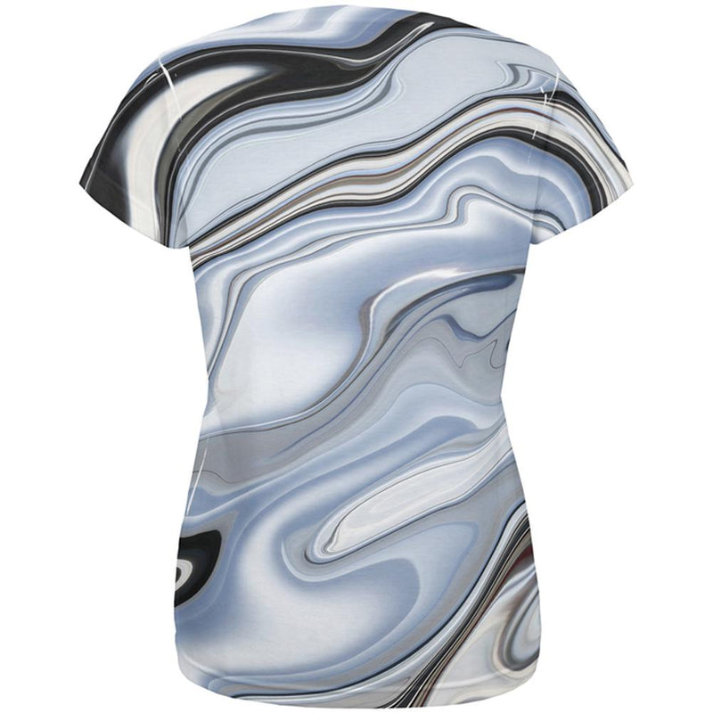 Halloween Liquid Chrome Costume All Over Womens T Shirt Women's T-Shirts Old Glory   