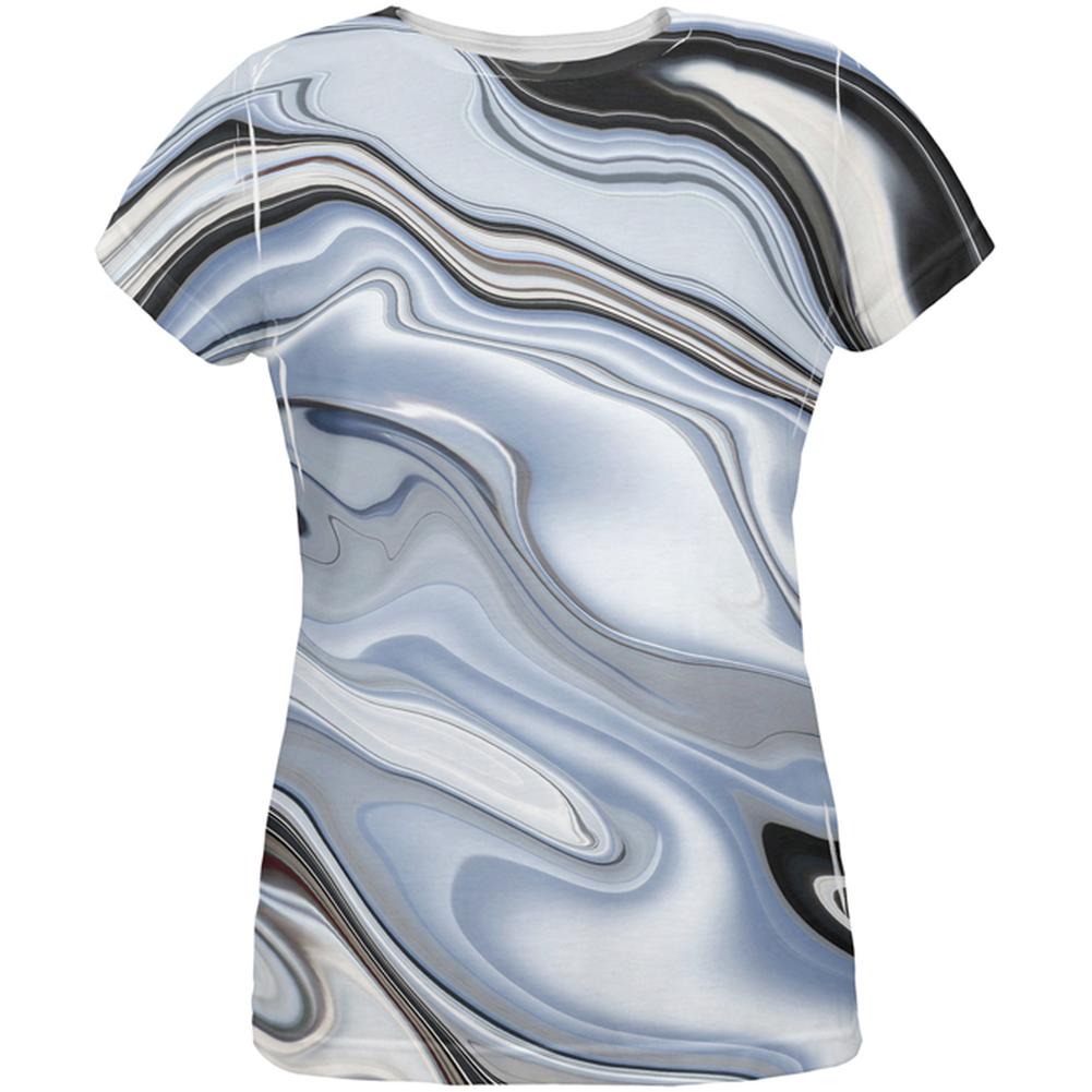 Halloween Liquid Chrome Costume All Over Womens T Shirt Women's T-Shirts Old Glory 2XL Multi 