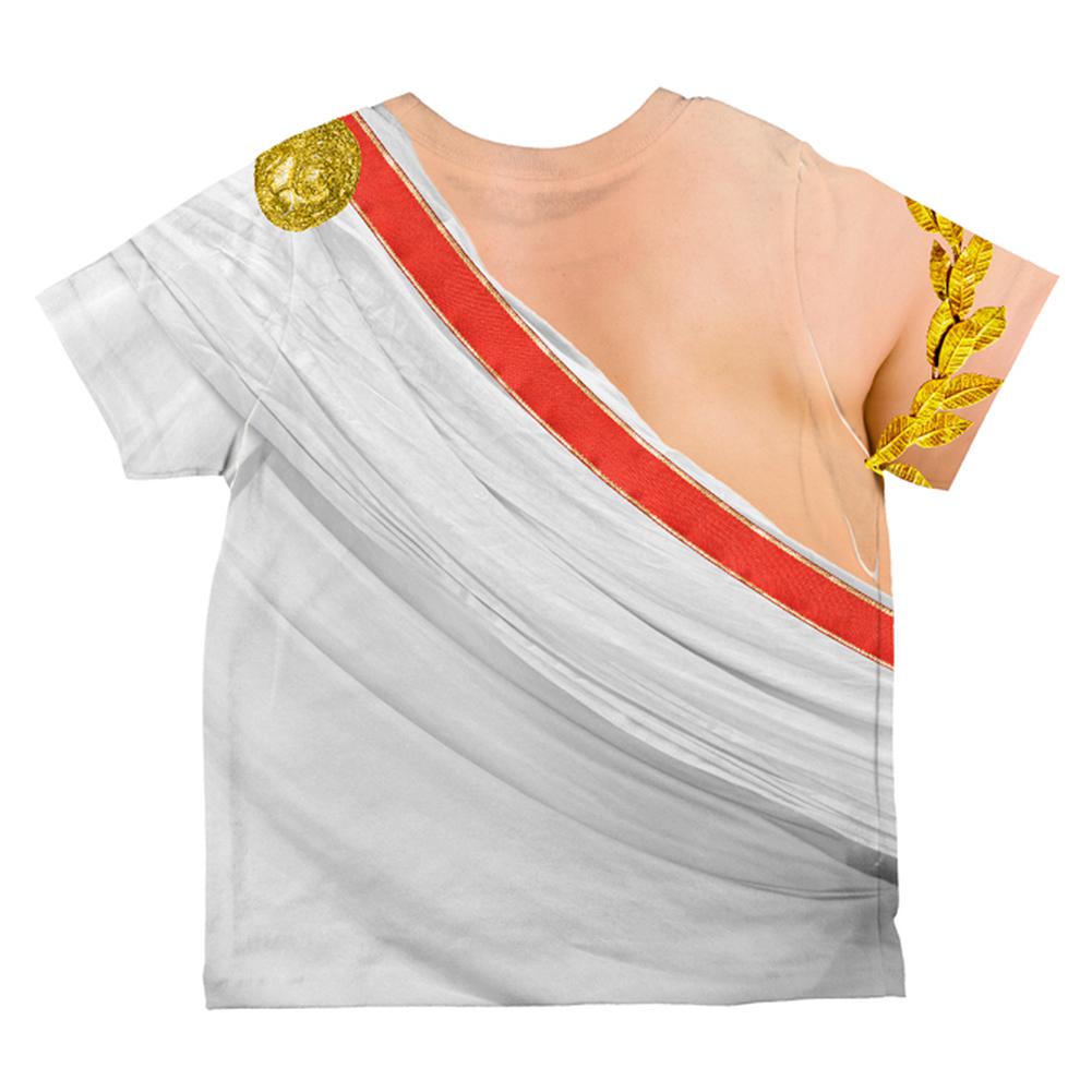 Halloween Costume Roman Toga Costume All Over Toddler T Shirt Toddler T-Shirts Old Glory   