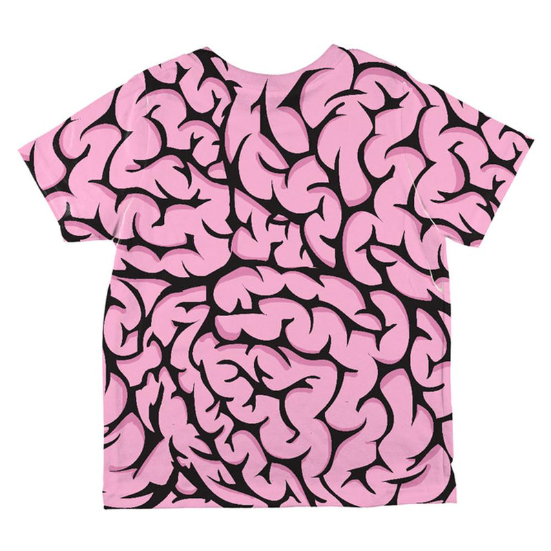 Halloween Costume Pink Brains Costume All Over Toddler T Shirt Toddler T-Shirts Old Glory   