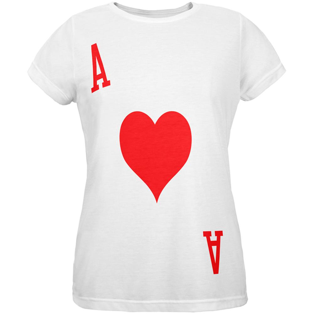 Halloween Ace of Hearts Card Soldier Costume All Over Womens T Shirt Women's T-Shirts Old Glory 2XL Multi 