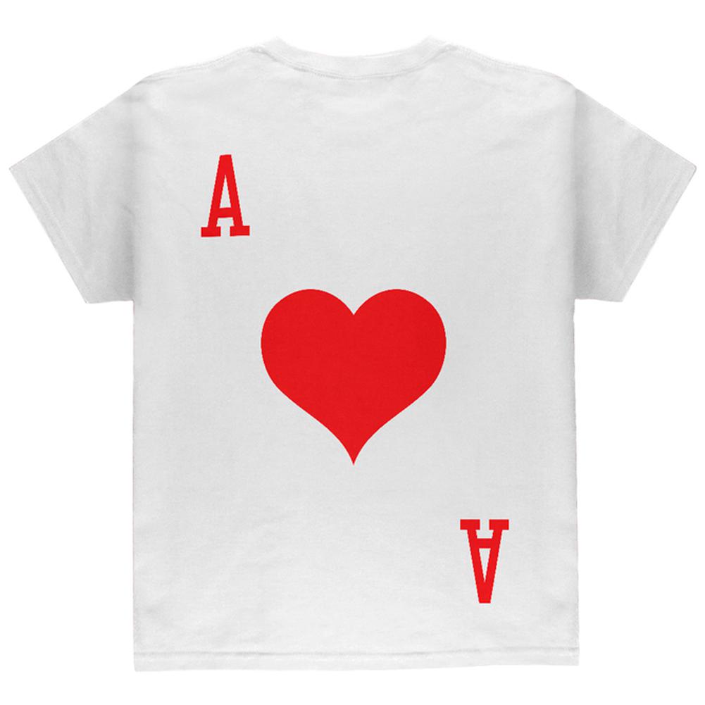 Halloween Ace of Hearts Card Soldier Costume All Over Youth T Shirt Youth T-Shirts Old Glory   