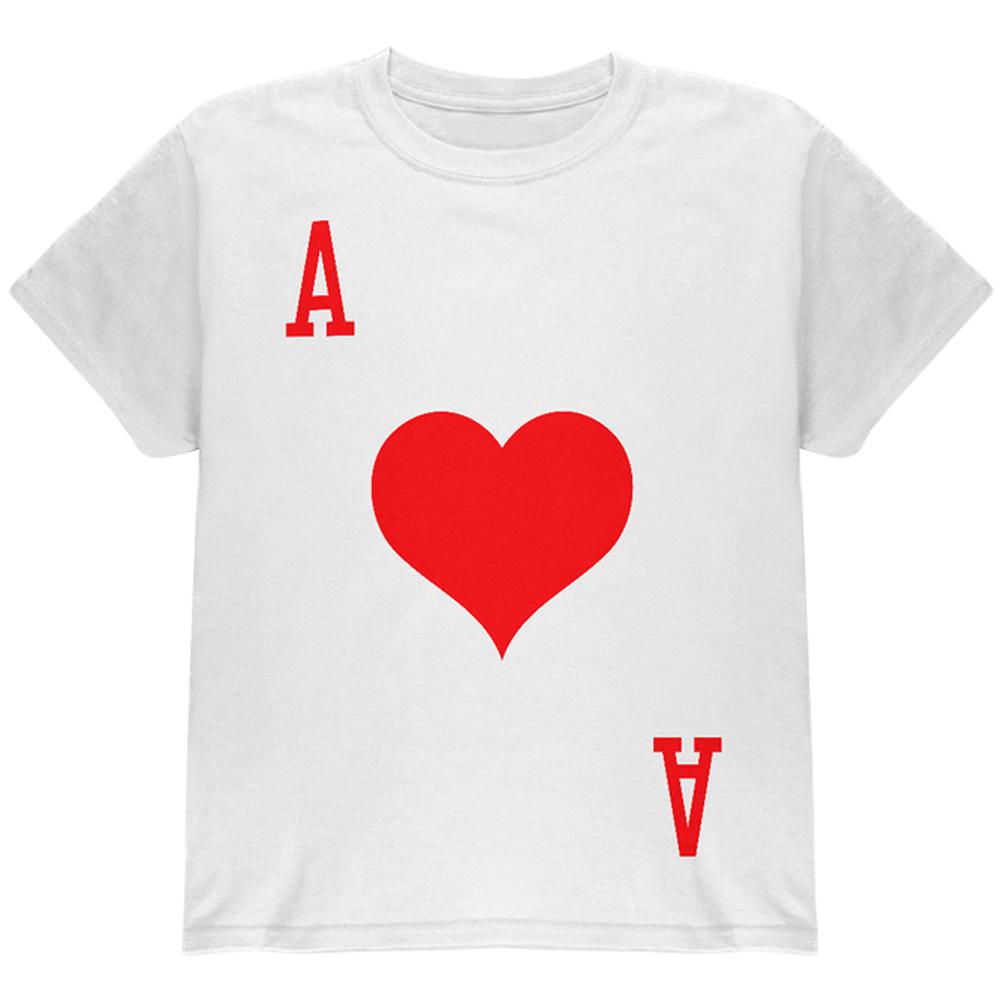 Halloween Ace of Hearts Card Soldier Costume All Over Youth T Shirt Youth T-Shirts Old Glory LG Multi 