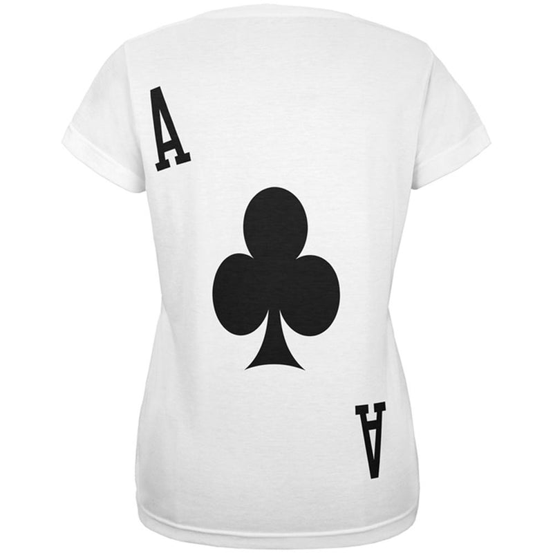 Halloween Ace of Clubs Card Soldier Costume All Over Womens T Shirt Women's T-Shirts Old Glory   