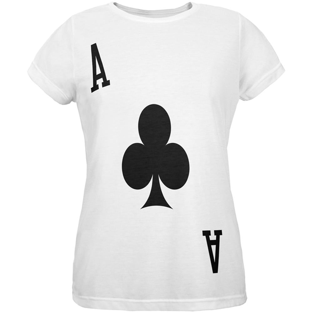 Halloween Ace of Clubs Card Soldier Costume All Over Womens T Shirt Women's T-Shirts Old Glory 2XL Multi 