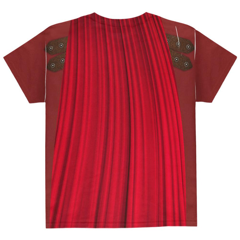 Halloween Costume Roman Gladiator Costume All Over Youth T Shirt Youth T-Shirts Old Glory   