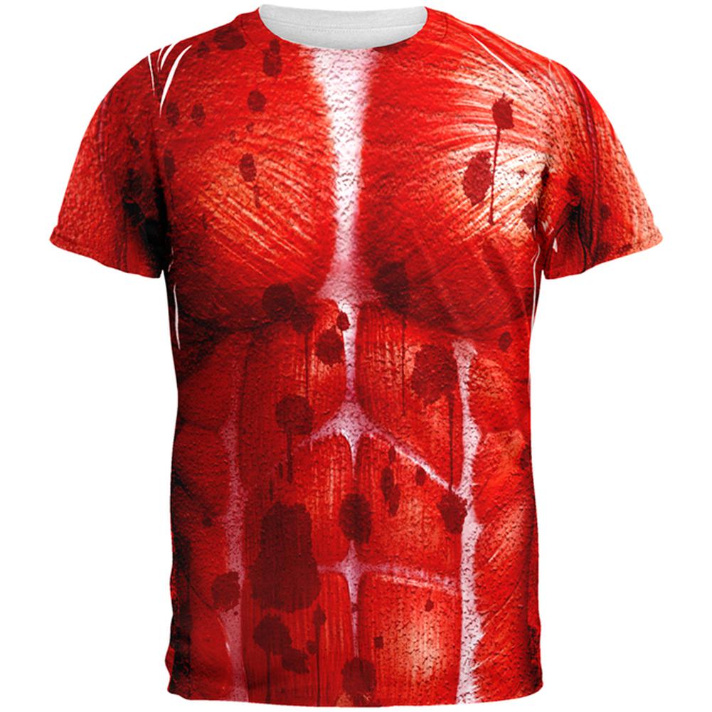 Halloween Costume Skinned Alive Horror Movie Costume All Over Mens T Shirt Men's T-Shirts Old Glory 2XL Multi 