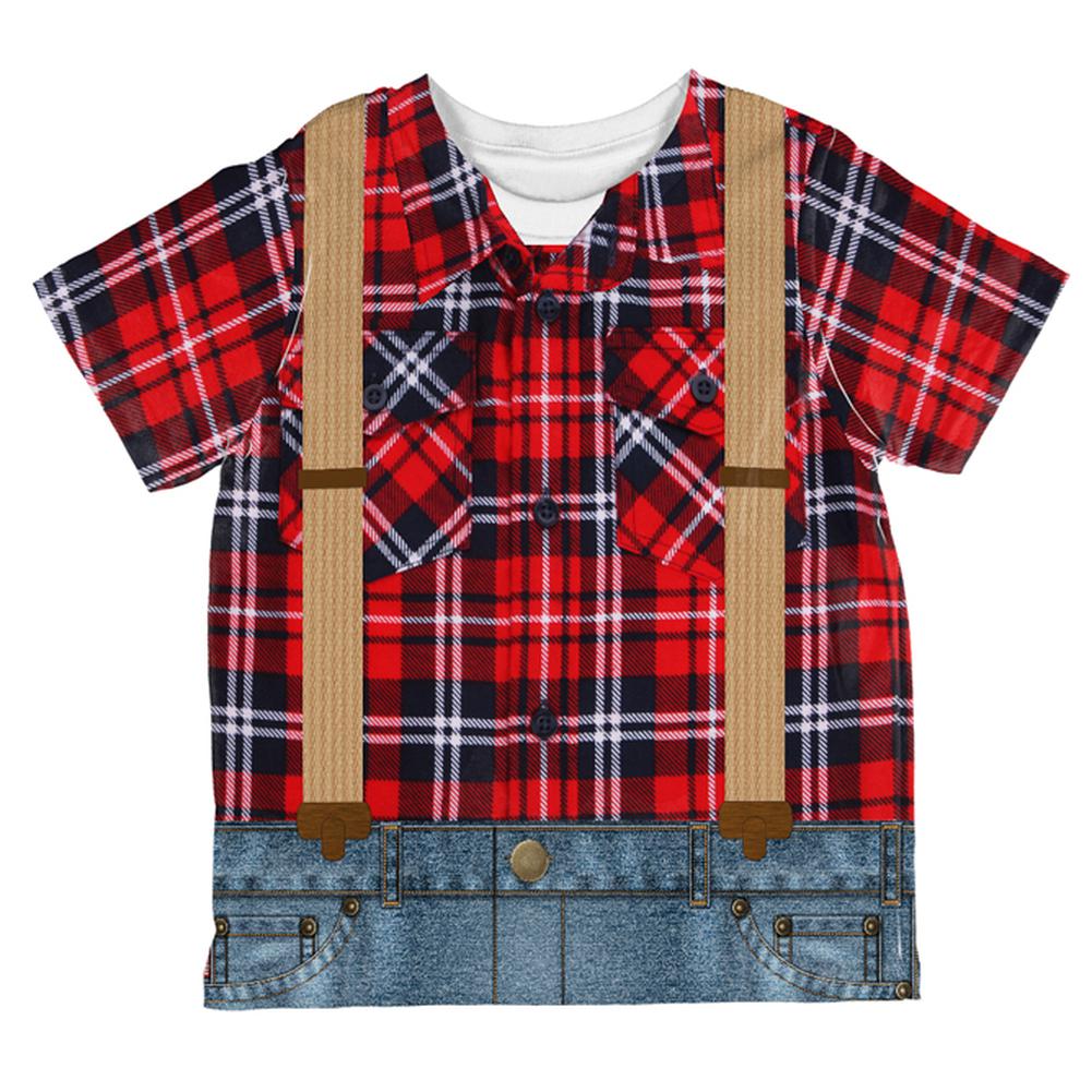 Halloween Costume Lumberjack Costume All Over Toddler T Shirt Toddler T-Shirts Old Glory 2T Multi 