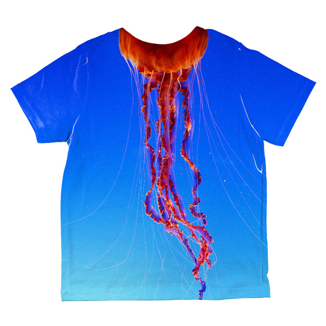 Halloween Costume Orange Nettle Jellyfish Costume All Over Toddler T Shirt Toddler T-Shirts Old Glory   