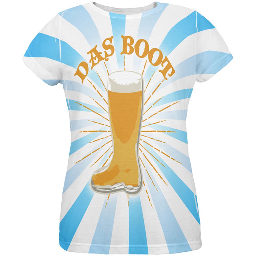 Oktoberfest Das Boot Beer Mug All Over Womens T Shirt Women's T-Shirts Old Glory 2XL Multi 