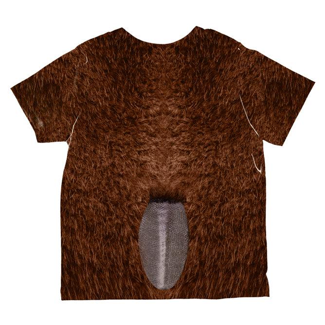 Halloween Costume Beaver Costume All Over Toddler T Shirt Toddler T-Shirts Old Glory   