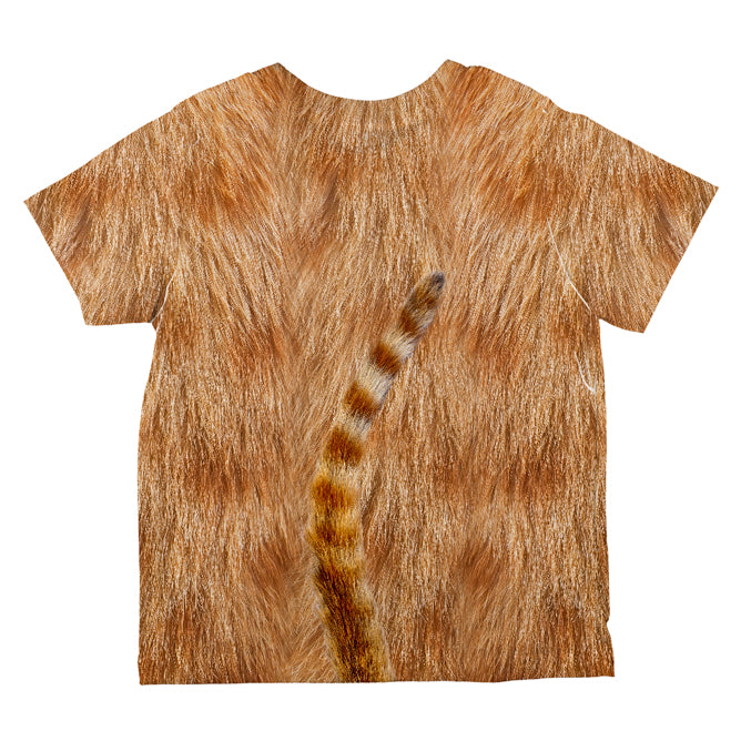 Halloween Orange Cat Costume All Over Toddler T Shirt Toddler T-Shirts Old Glory   